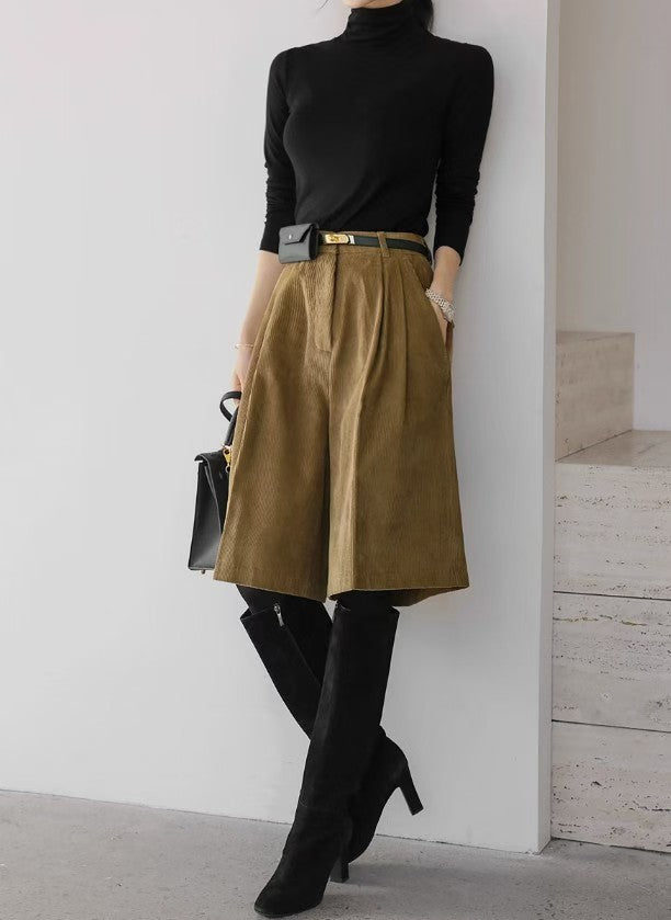 Corduroy Bermuda Shorts