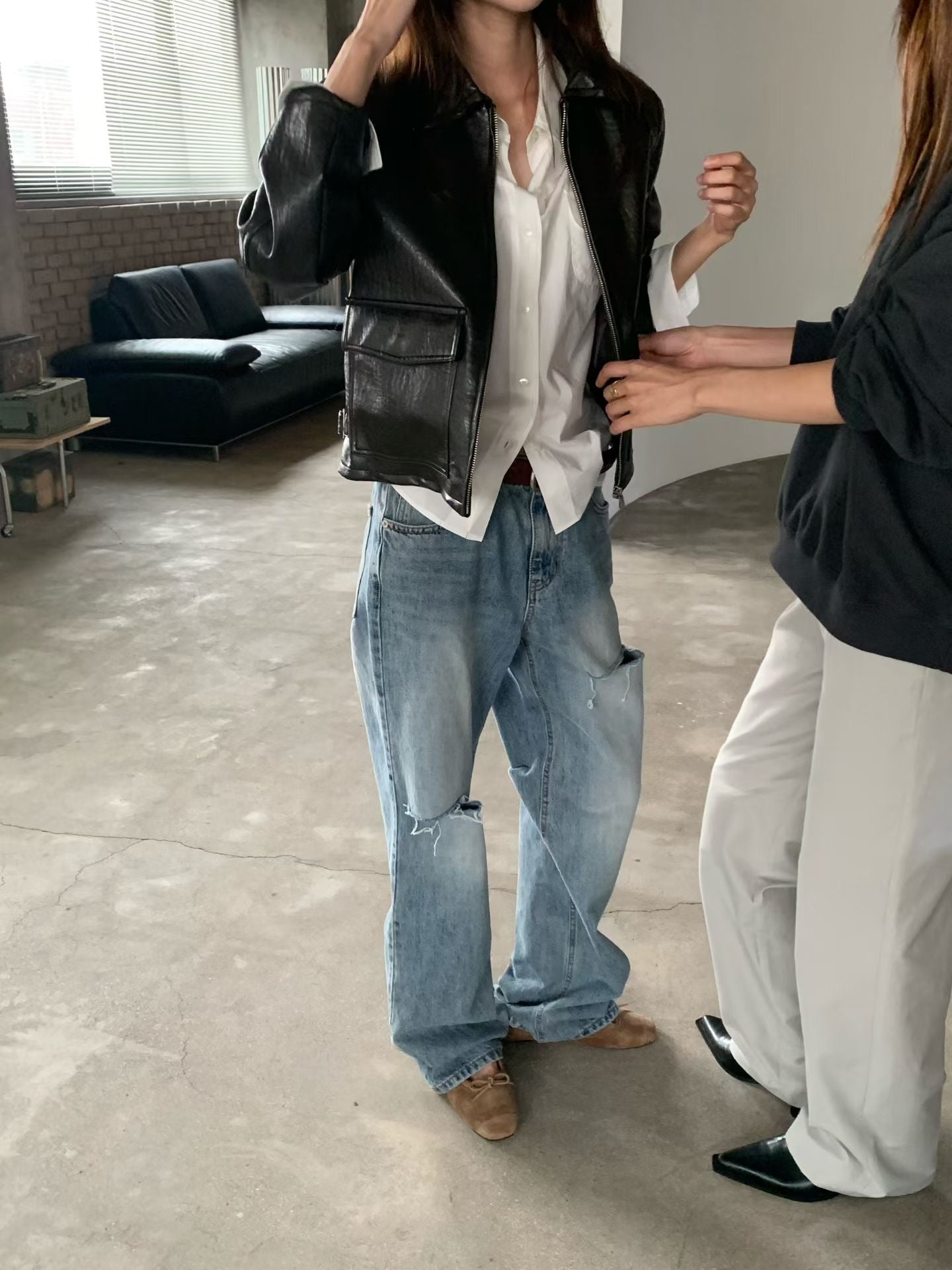 Premium Broken Straight Cut Jeans