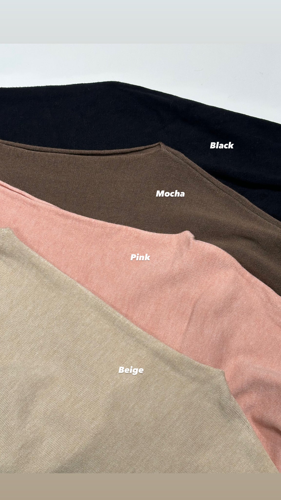 Two Ways Shoulder Smooth Knit Top