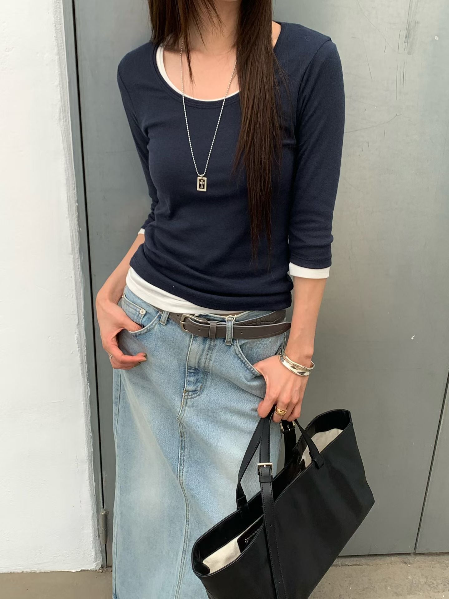 Quality U Neck Basic Tee  (8-10Oct超抵價$268, 之後批發價$298)