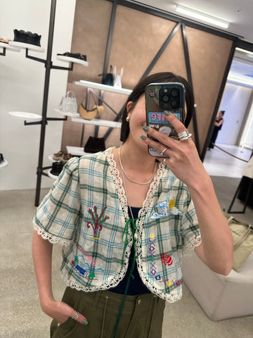 Deluxe Embroidered Tie Top (31Jul-2Aug 超抵價$668, 之後批發價$698)
