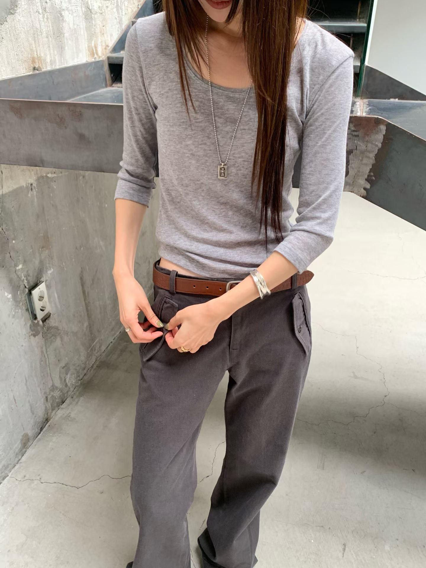 Quality U Neck Basic Tee  (8-10Oct超抵價$268, 之後批發價$298)