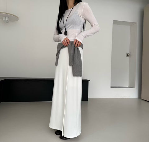 Cotton Flap Long Dress