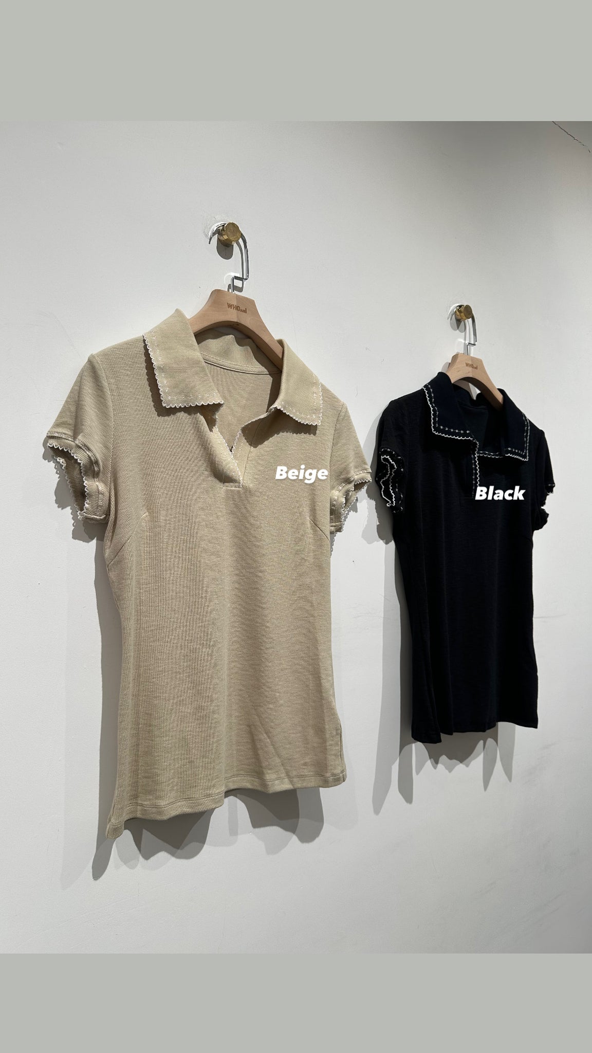 Embroidered Hem Polo Top (30Apr-2May $268, 之後批發價$348）