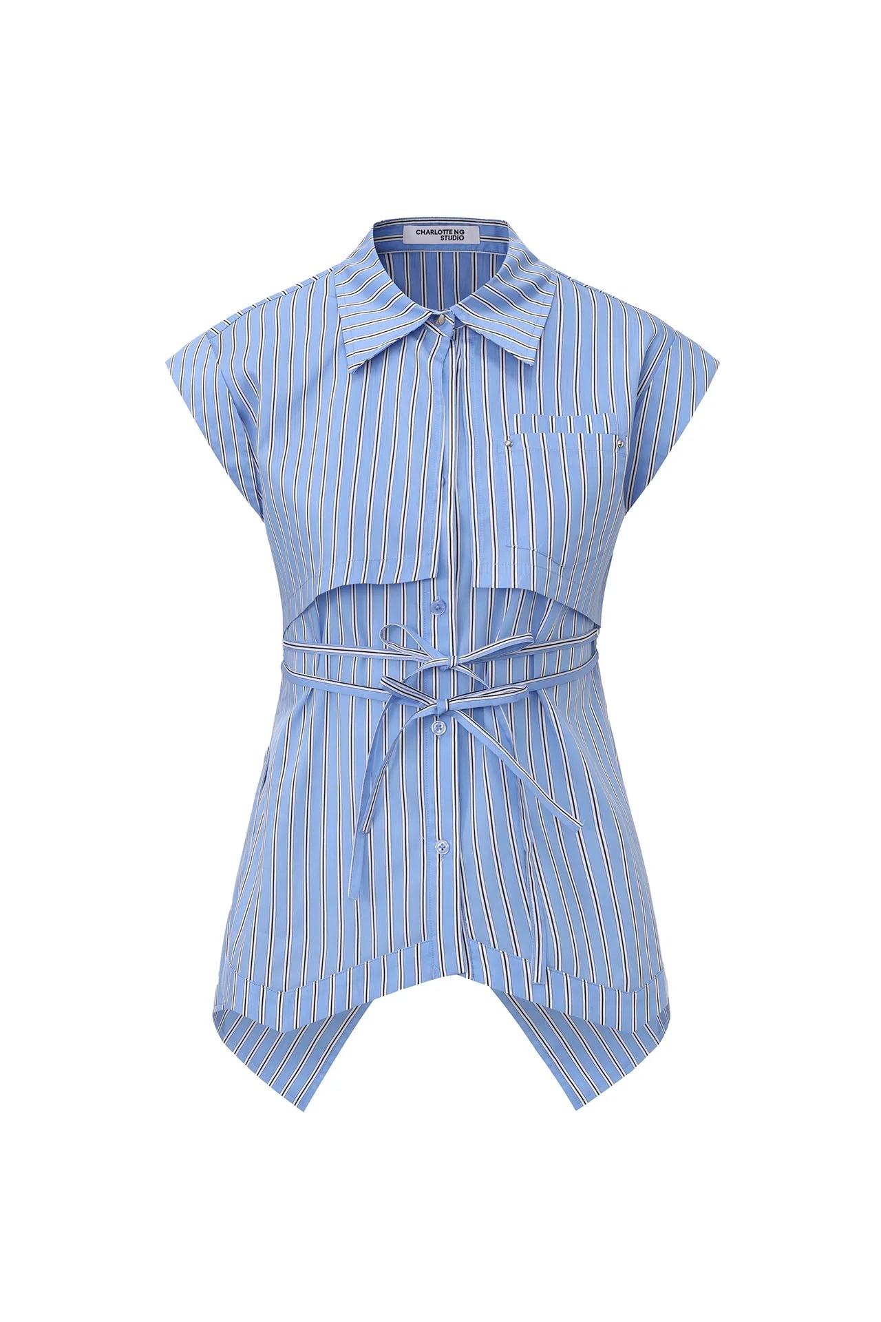 Layers Waistline Shirt Stripe