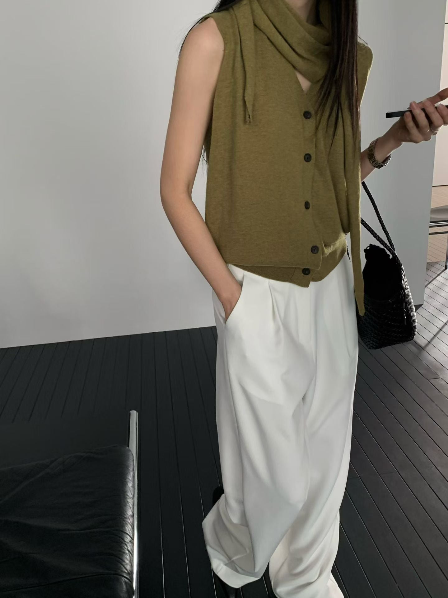 Button Knit Vest