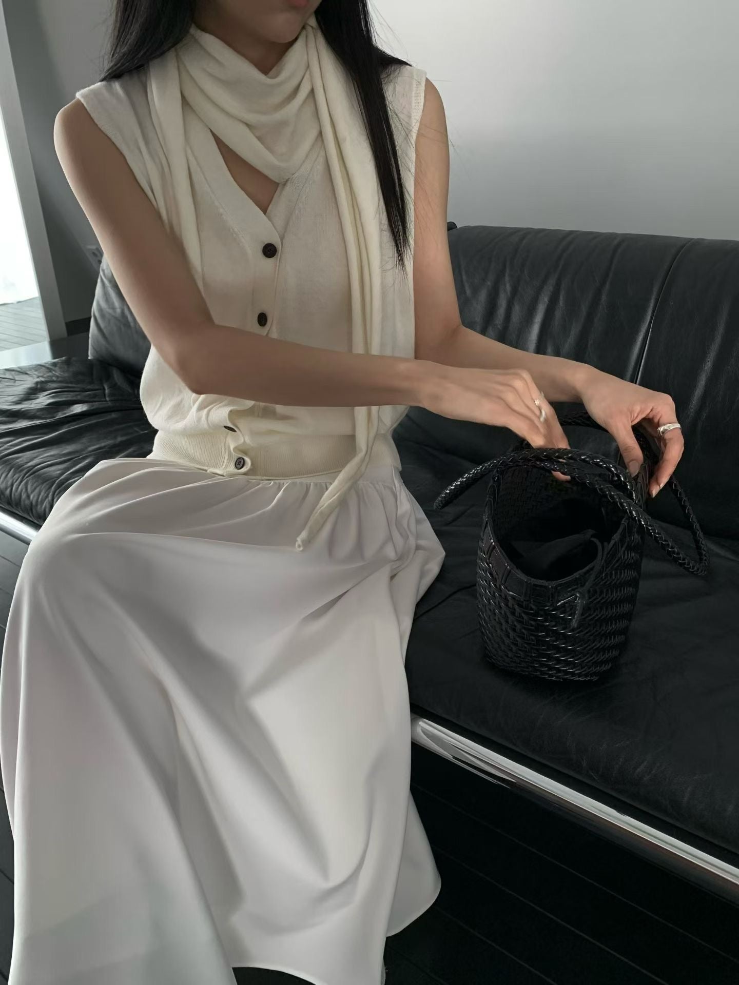 Button Knit Vest