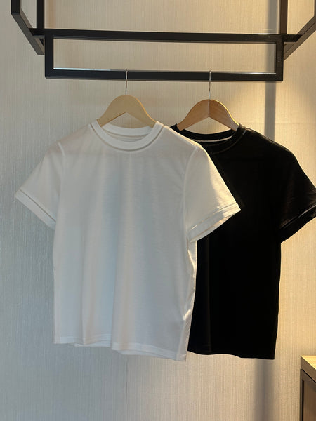 Eyelet Hem Tee
