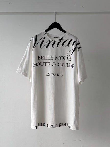 Nice Font Oversize Print Tee