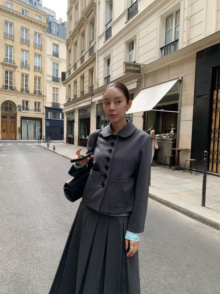Deluxe Doll Collar Button Coat (24-26Sep超抵價$988, 之後批發價$1088)