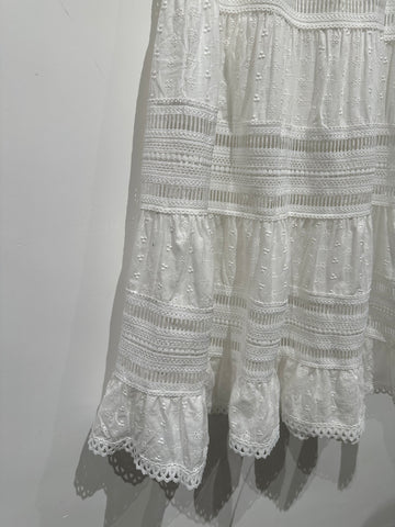 Delicate Lace Tiered Skirt