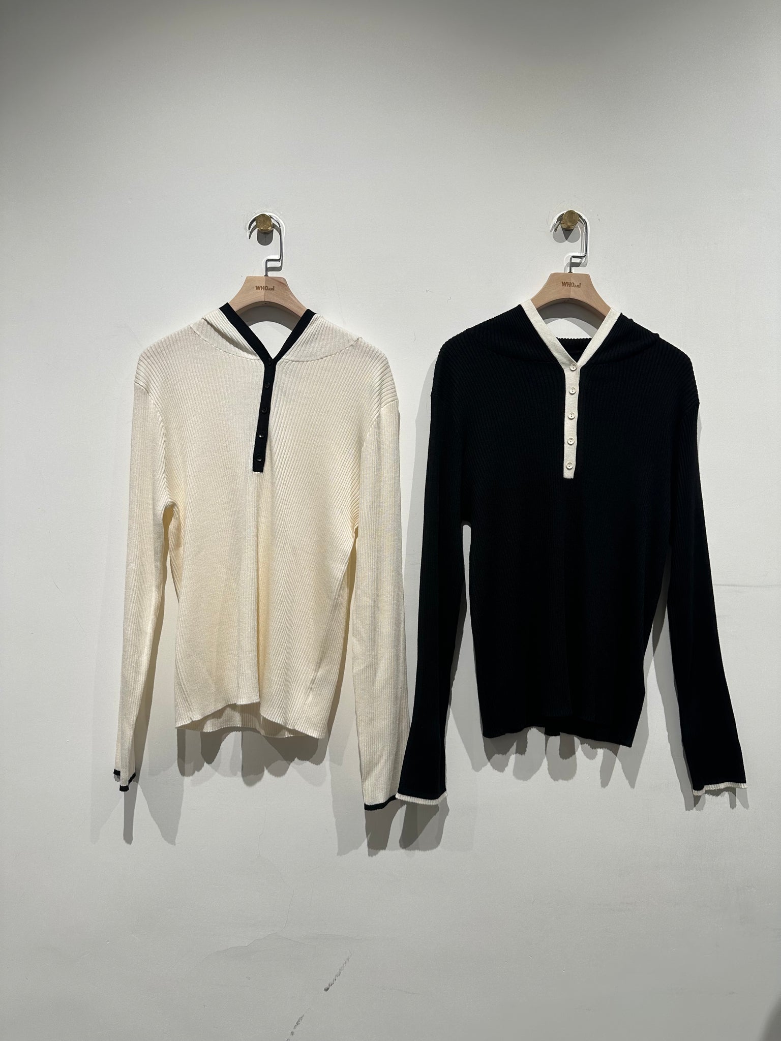 Two Tone Knit Hoodies (5-8Nov $298, 之後批發價$398）