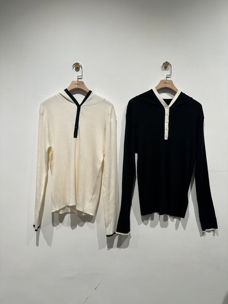 Two Tone Knit Hoodies (5-8Nov $298, 之後批發價$398）