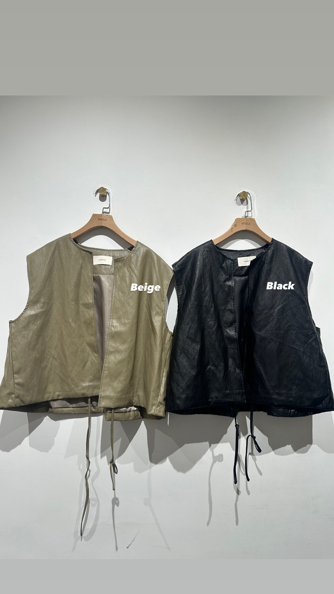 O2 Faux Leather Vest  (9-11Oct $448, 之後批發價$468）