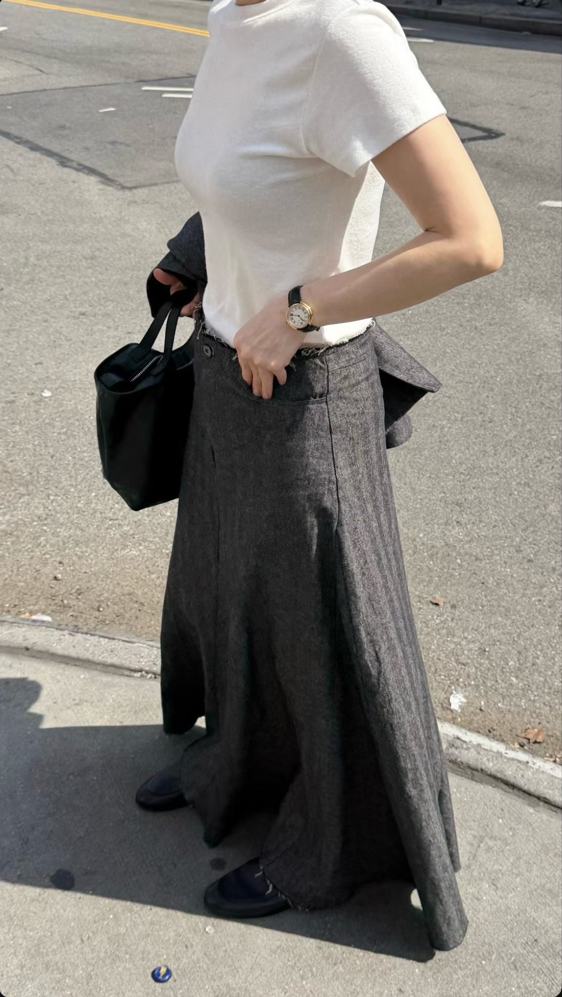 Raw Hem Long Skirt (2-4Sep 超抵價$498, 之後批發價$598)