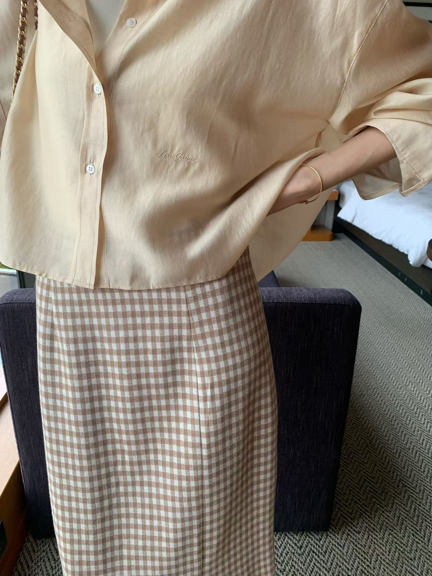 Premium Cropped Shirring Shirt (10-12Sep超抵價$468, 之後批發價$498)
