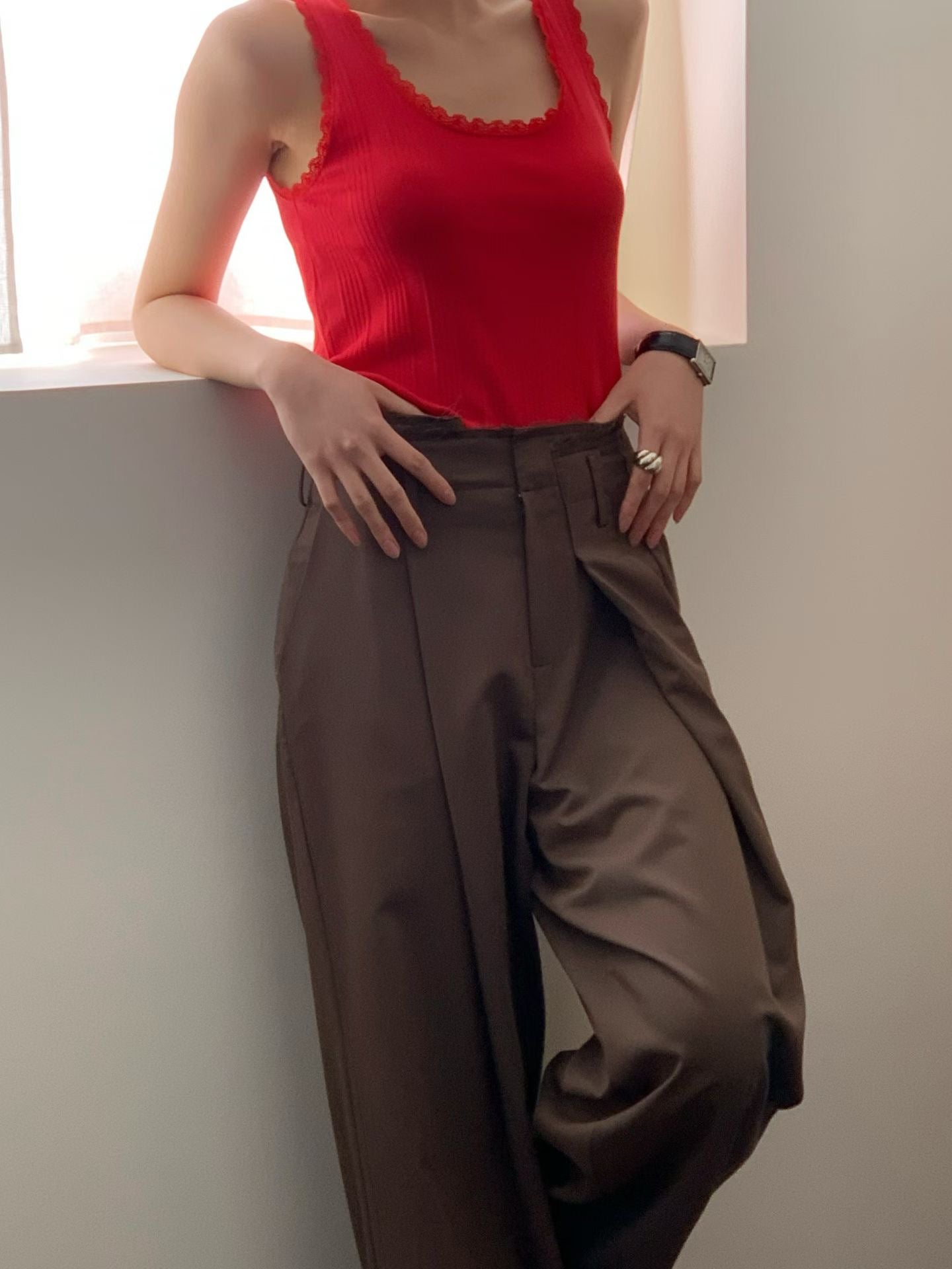 Designer Twisted Seam Tailor Pants