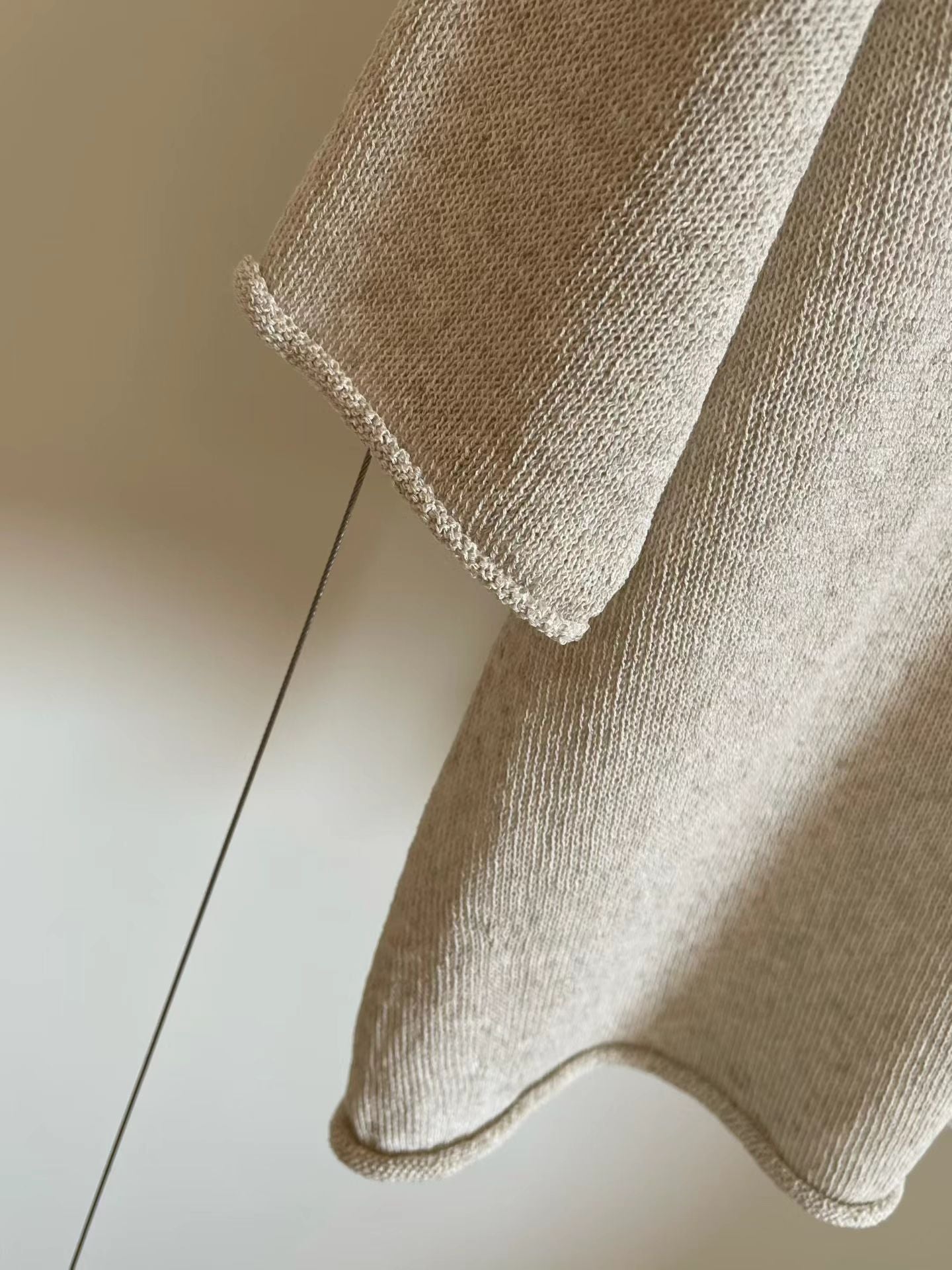 Wholegarment V Neck Knit Top