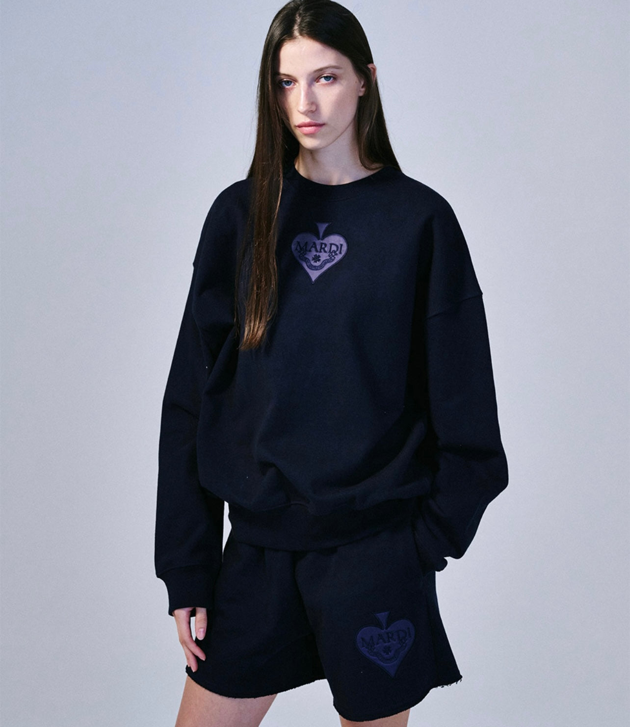 SWEATSHIRT SATIN SPADE NAVY