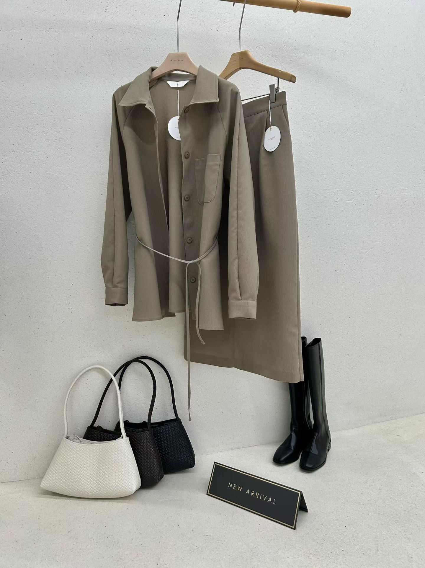 Must Have Textured Skirt Set