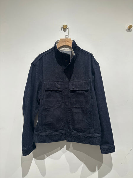 Standing Collar Unwashed Denim Jacket (3-5Sep 超抵價$568, 之後批發價$598)