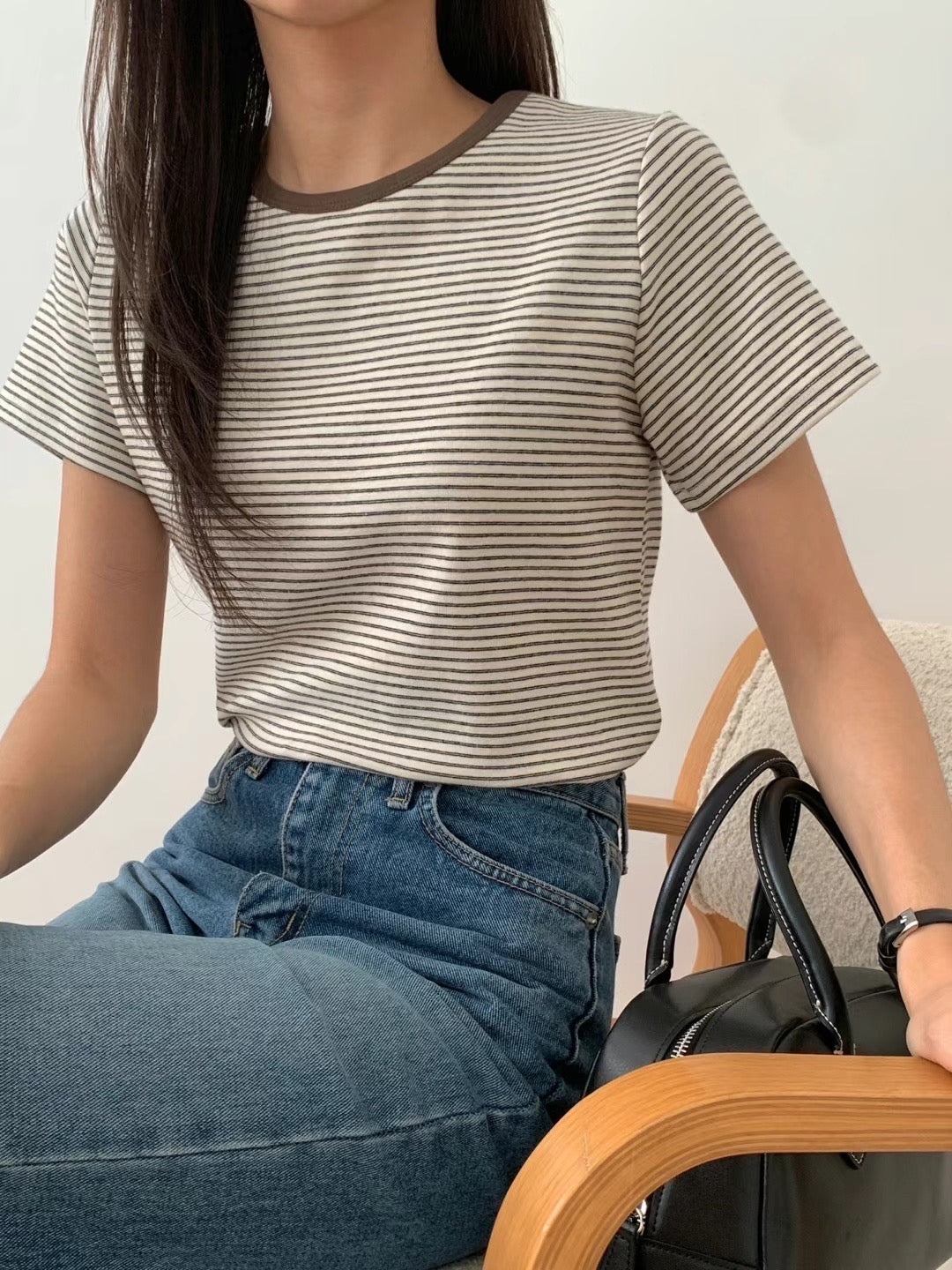 Stripe Just Fit Tee