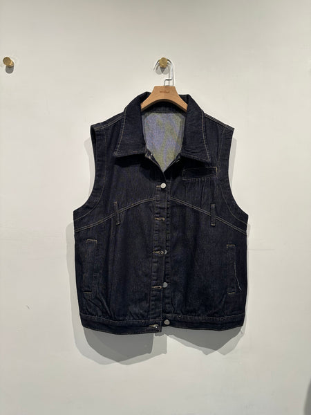 Unwashed Denim Vest