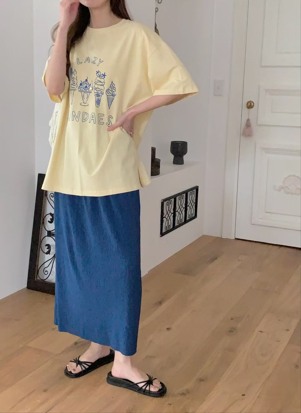 New Colour Wrinkle Pencil Skirt (18-20Jul 超抵價$228, 之後批發價$268)