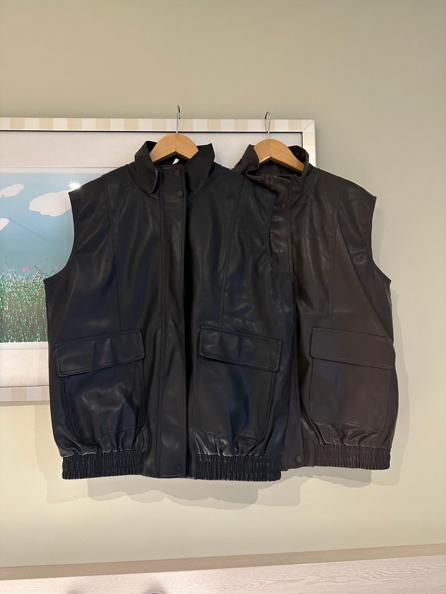 Must Have Oversize Faux Leather Vest