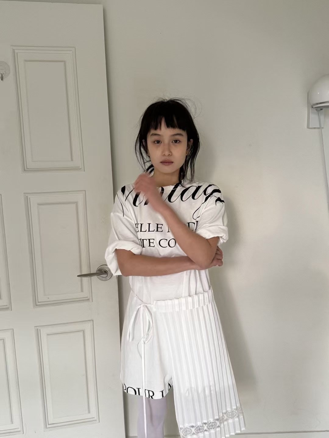 Nice Font Oversize Print Tee