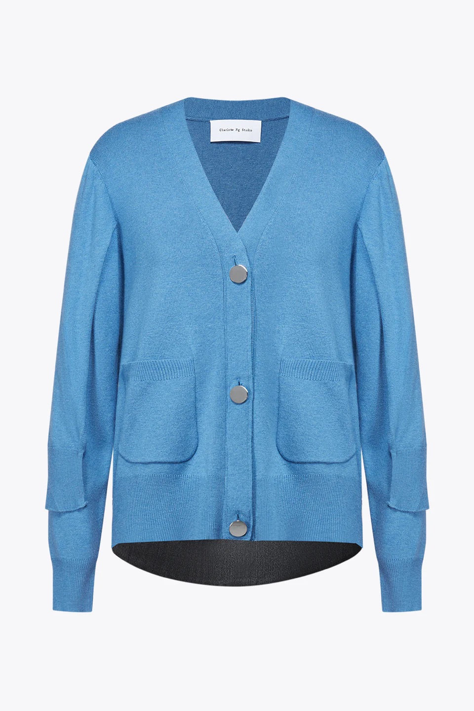 Double Sleeves Cardigan Sky Blue