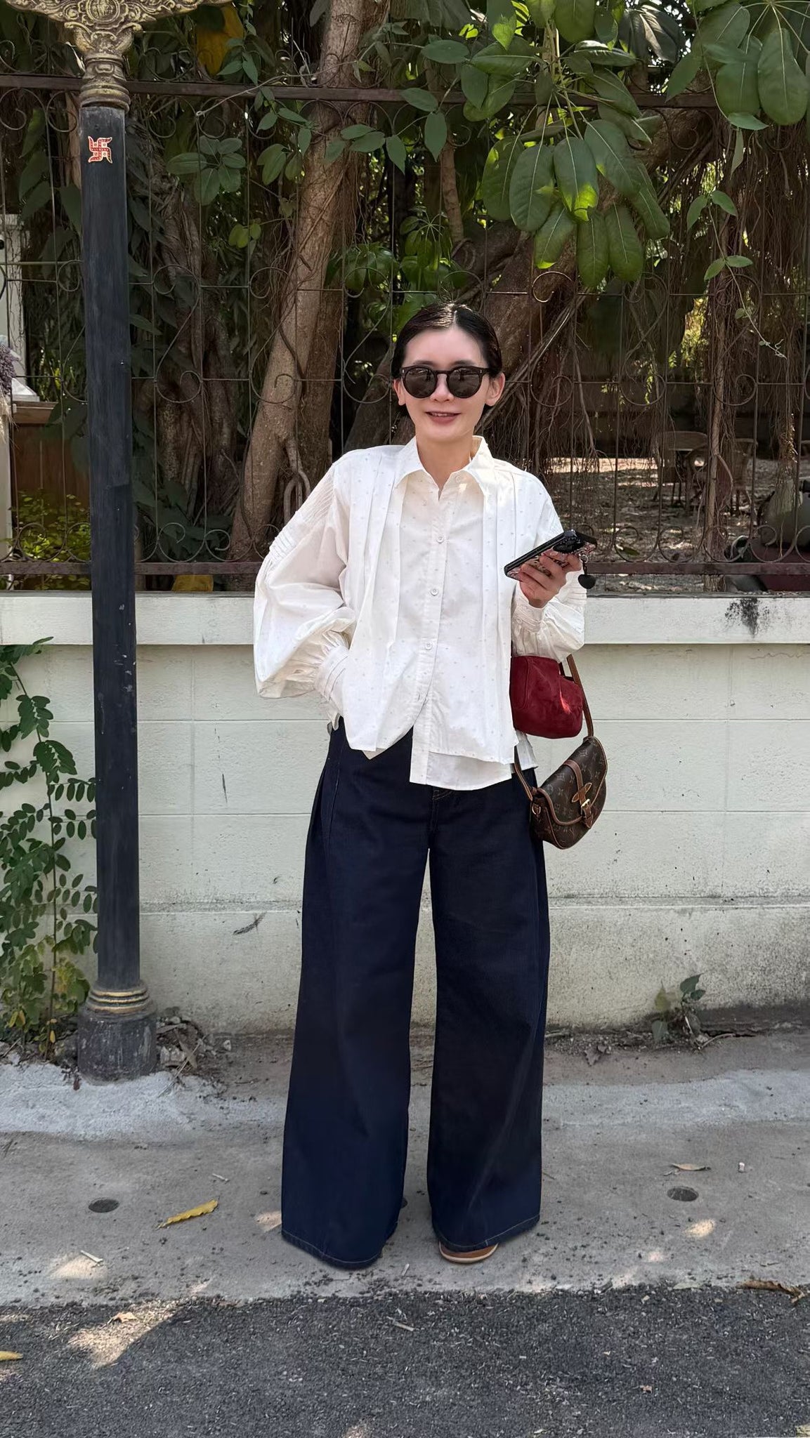A-Line Unwashed Jeans