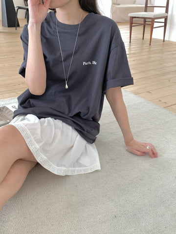Paris Back Message Oversize Tee (18-20Jul 超抵價$268, 之後批發價$298)
