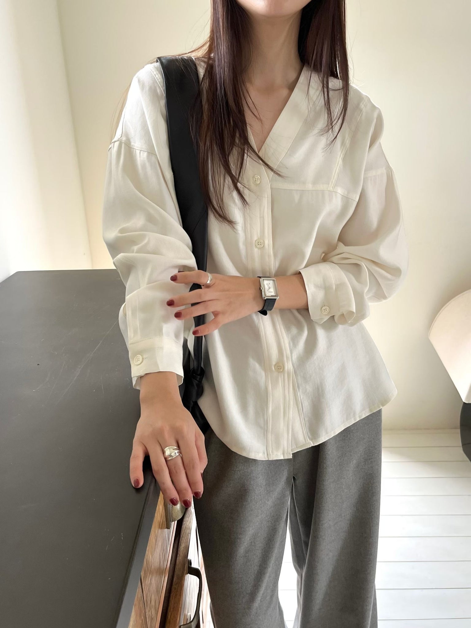 Japanese Collarless Shirt