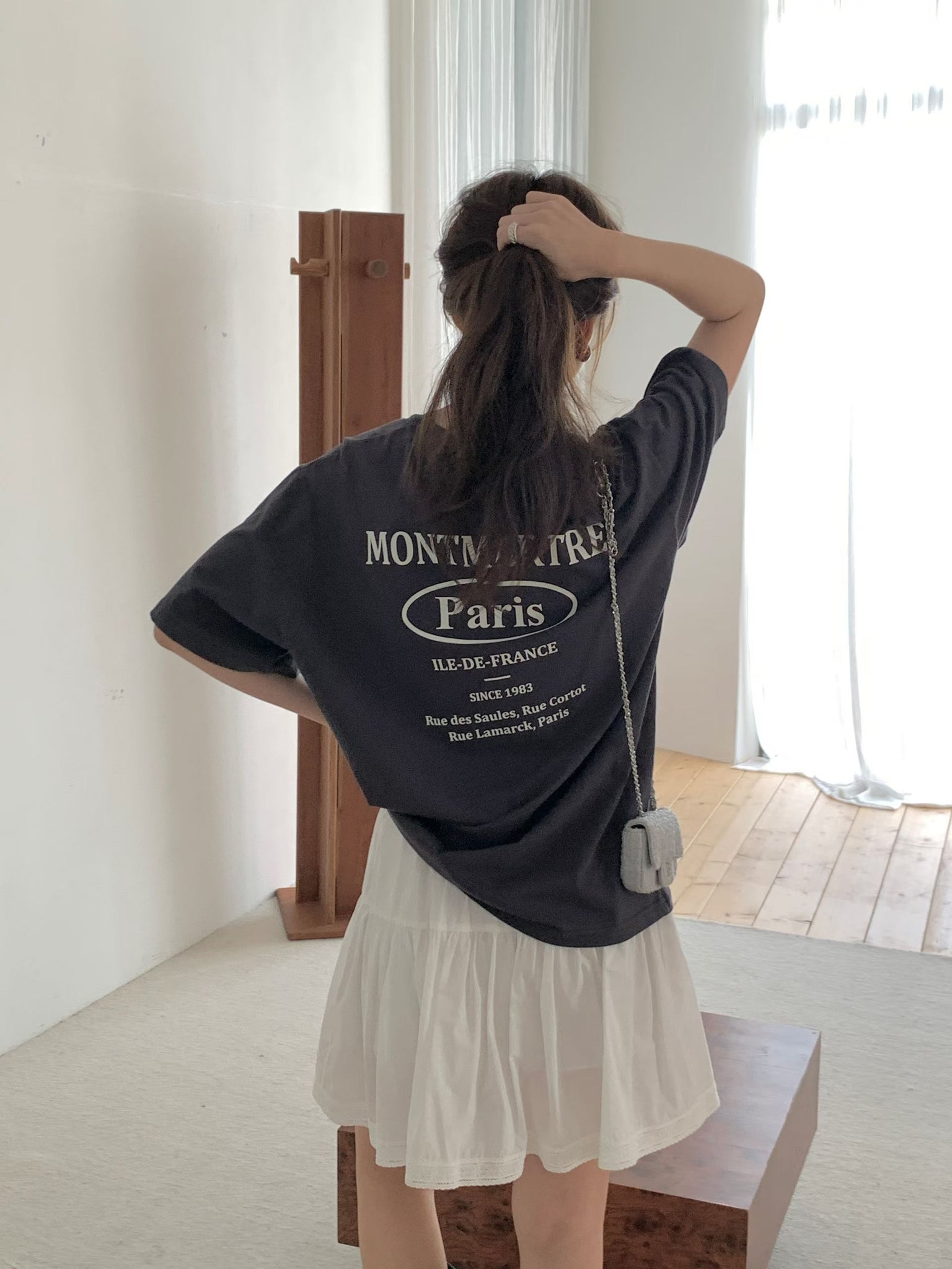 Paris Back Message Oversize Tee (18-20Jul 超抵價$268, 之後批發價$298)
