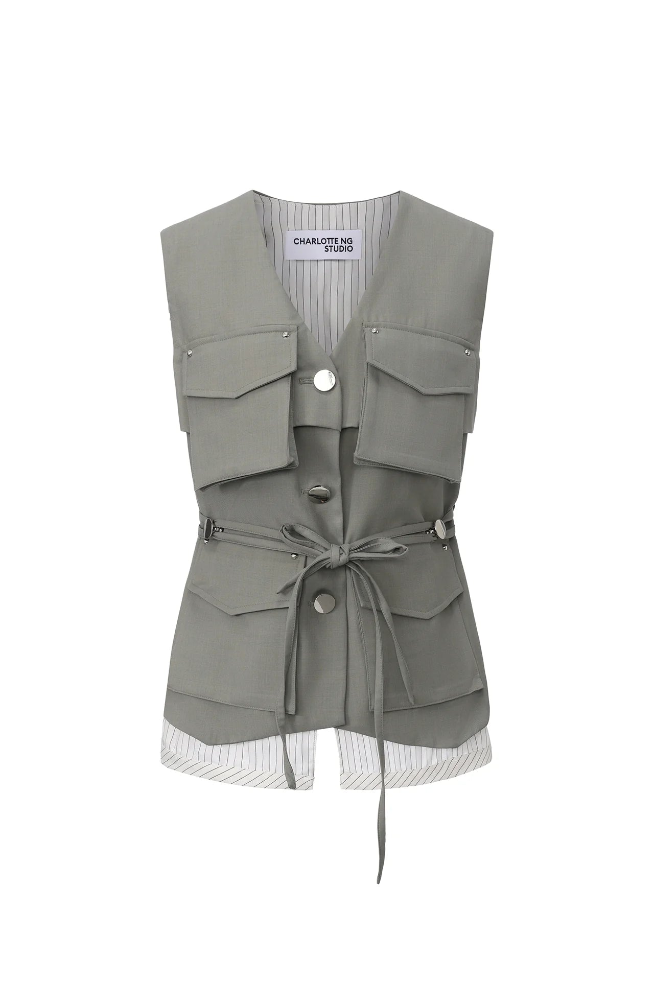 Layers Pocket Gilet Olive