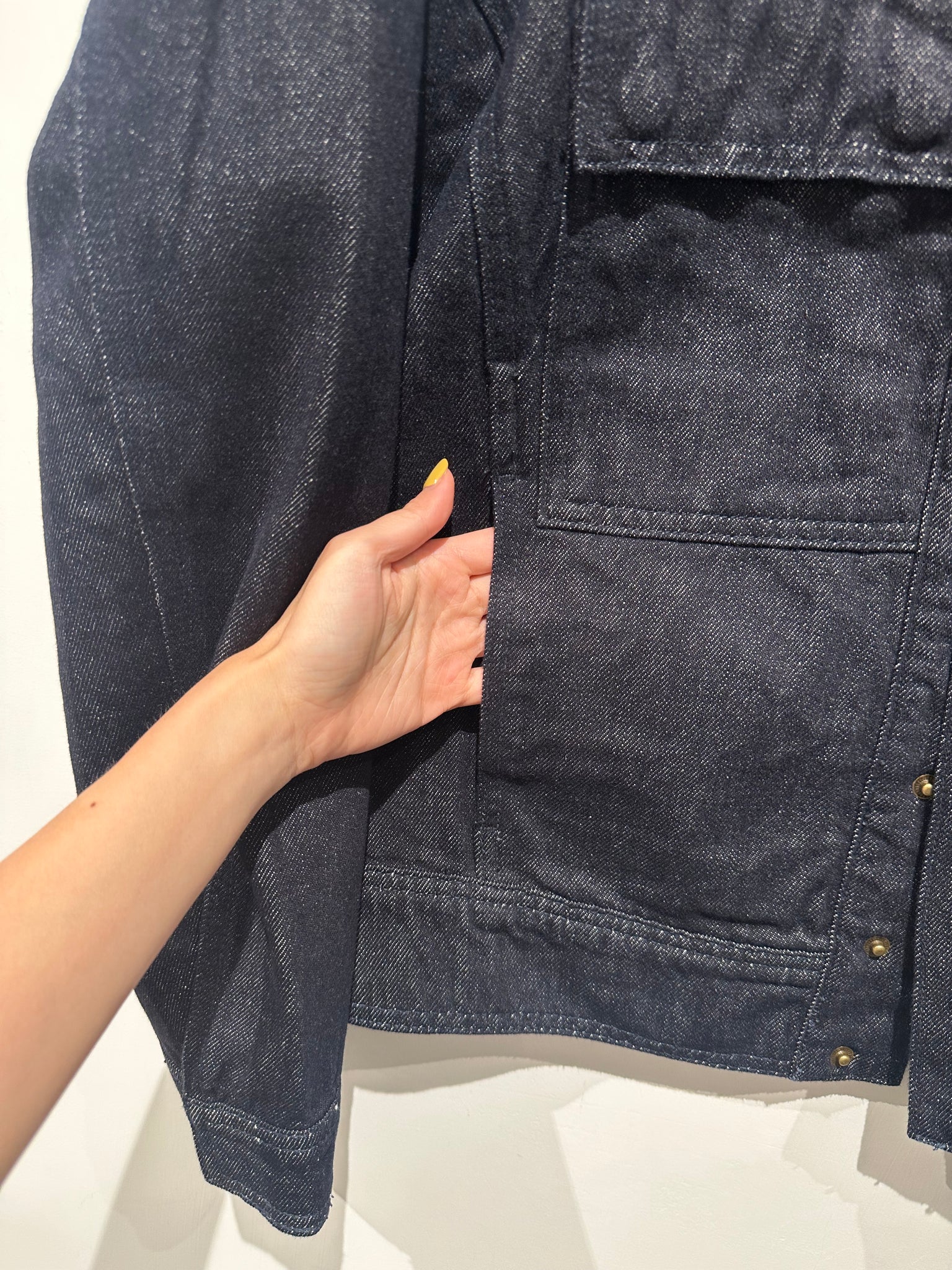 Standing Collar Unwashed Denim Jacket (3-5Sep 超抵價$568, 之後批發價$598)