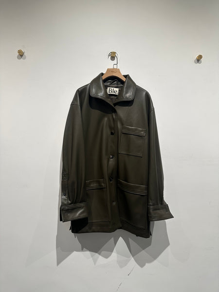 Unique Military Faux Leather Jacket (Limited)
