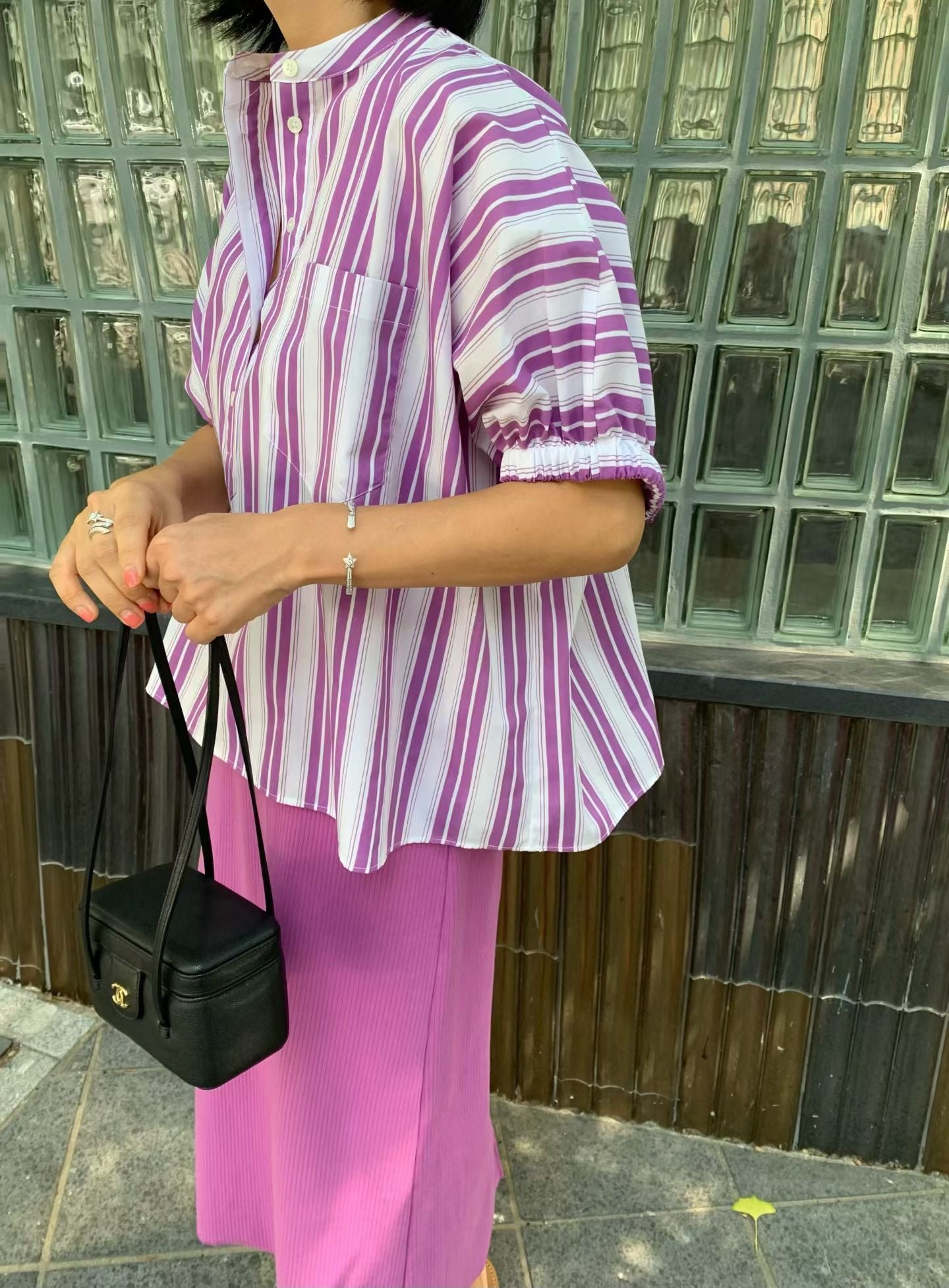 Colourful Stripe Short Sleeves Shirt (18-20Jul 超抵價$468, 之後批發價$498)
