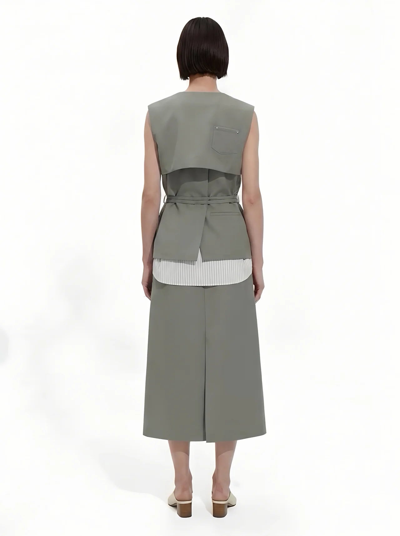 Layers Pocket Gilet Olive