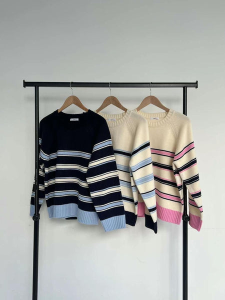 Stripe Line Knit Top