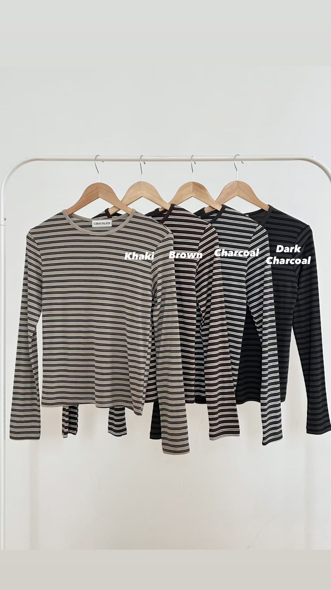 Ribbed Stripe Tee (加購$188)
