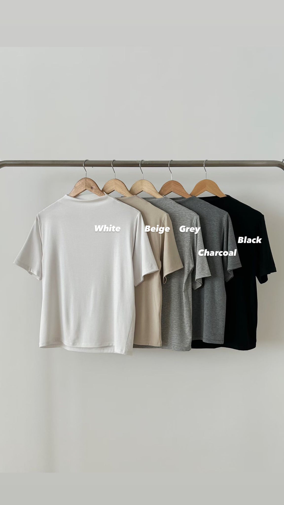 Must Have Soft Low Half Neck Tee (加購$168)