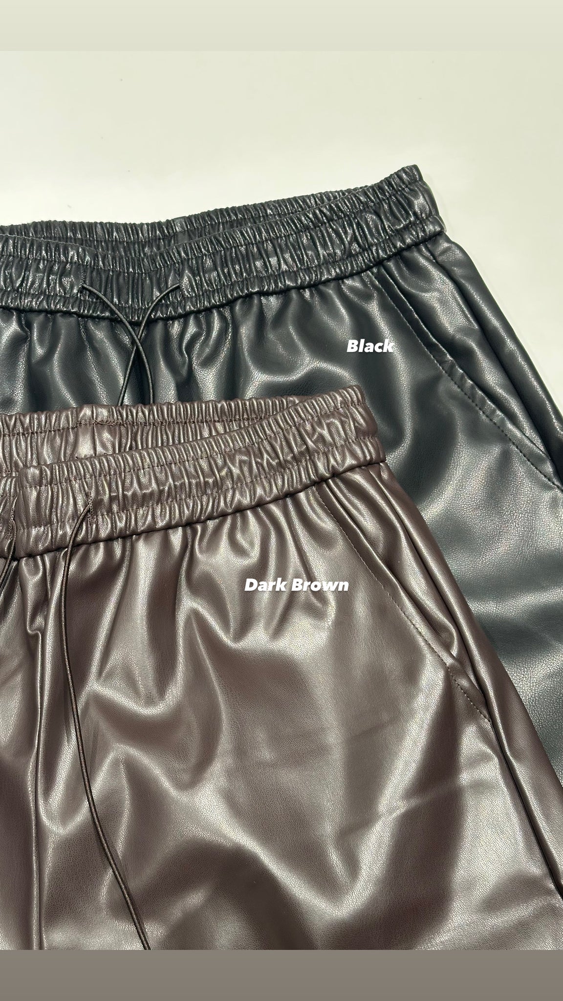 Boxy Faux Leather Pants