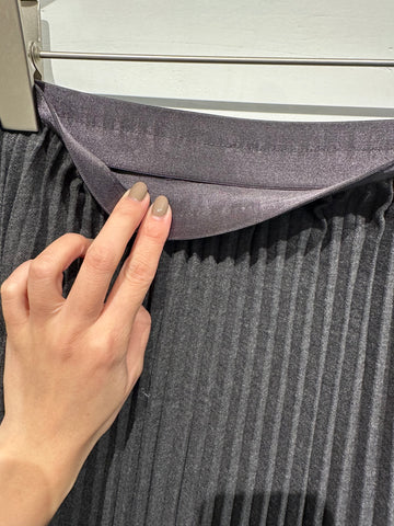 Quality Wool Pleated Skirt