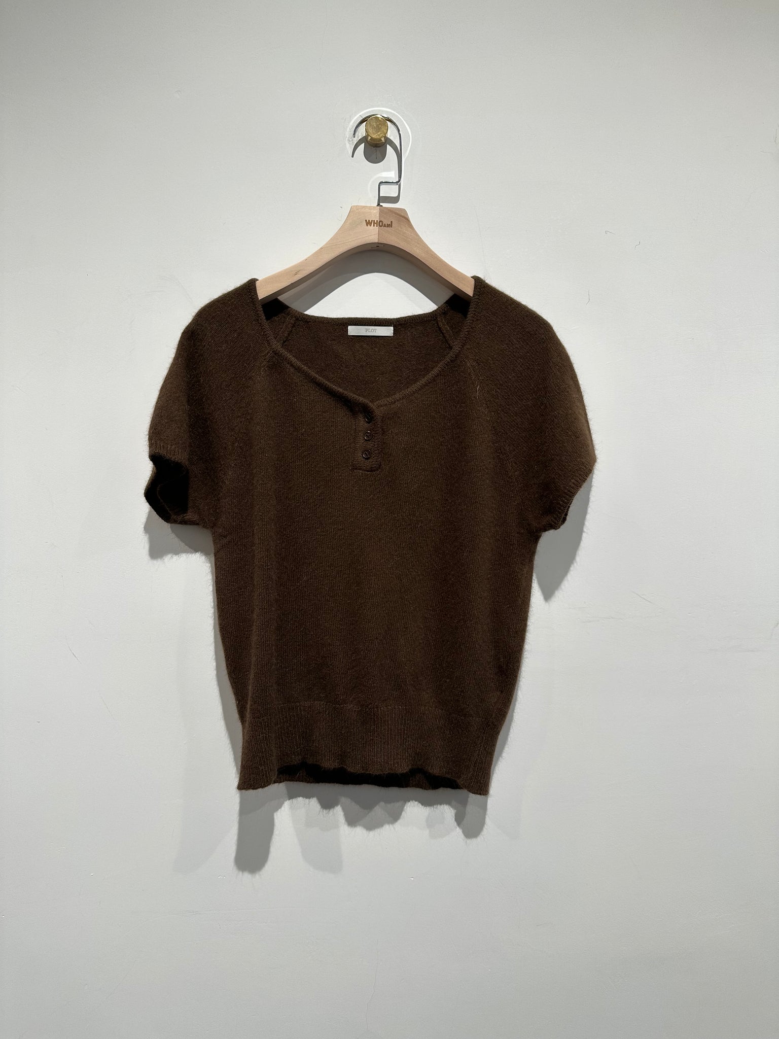 Racoon Short sleeve Knit Top
