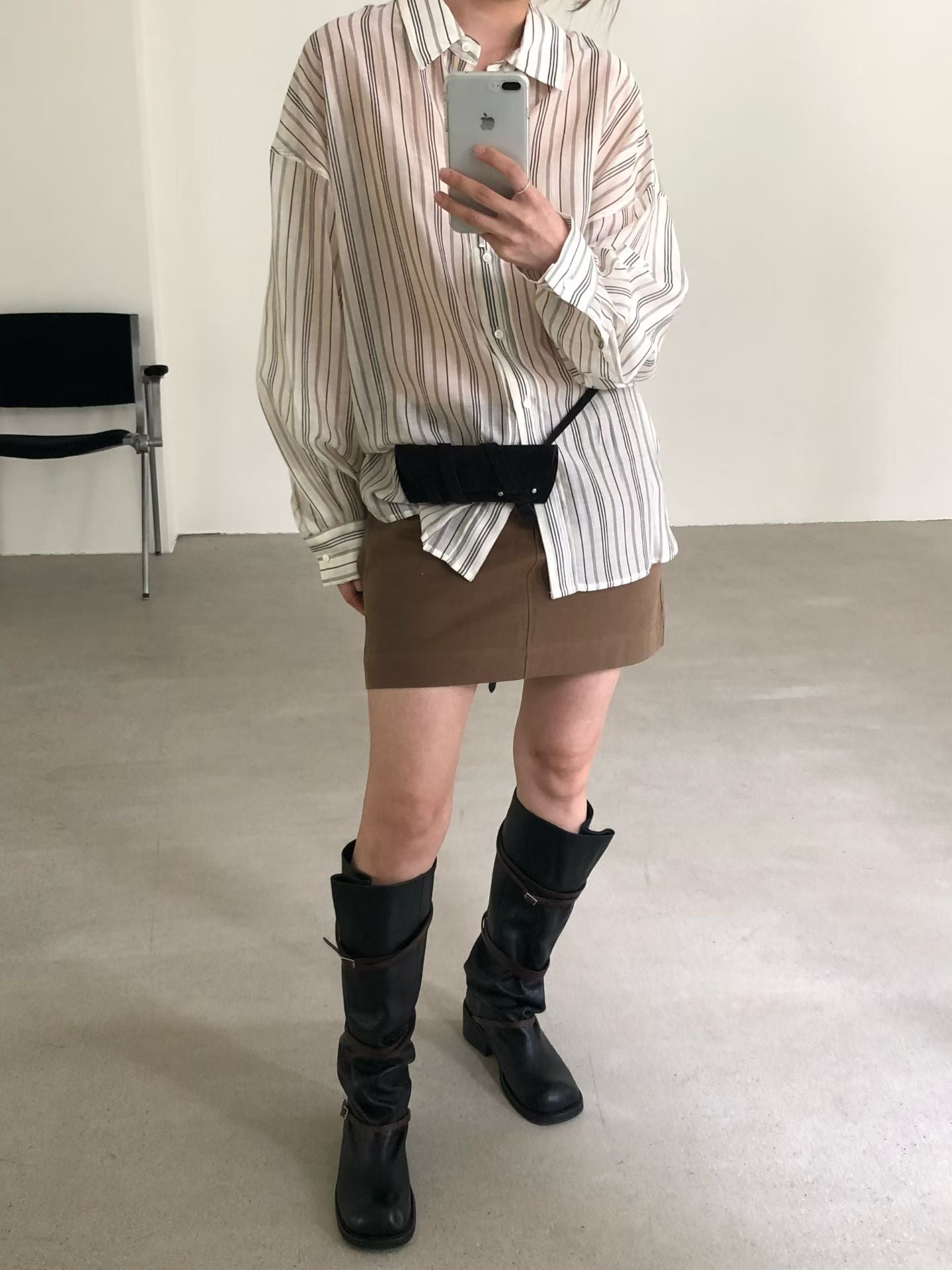 Deluxe See Through Stripe Shirt  (8-10Oct超抵價$598, 之後批發價$668)