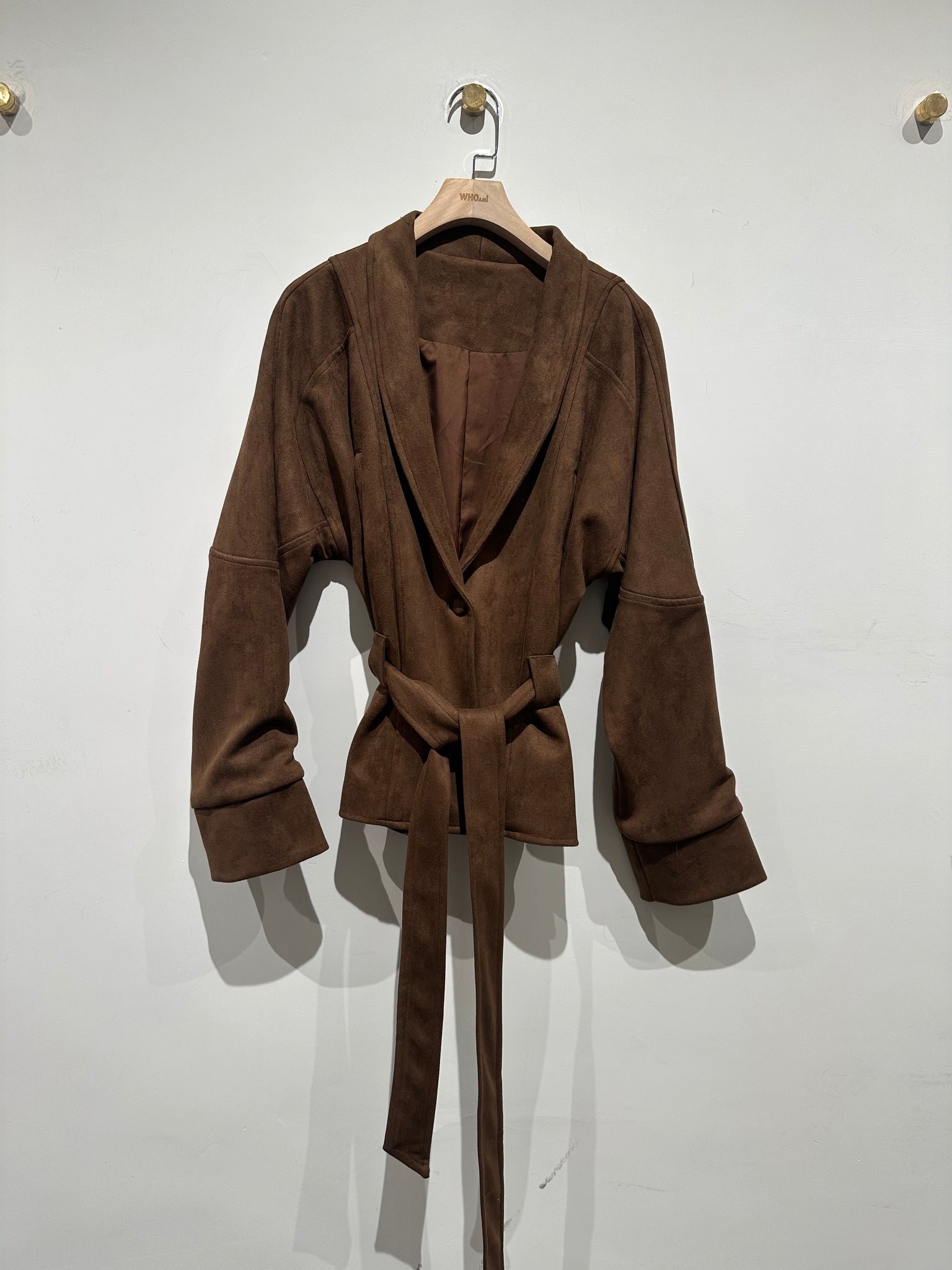 Suede Tie Jacket