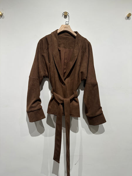 Suede Tie Jacket