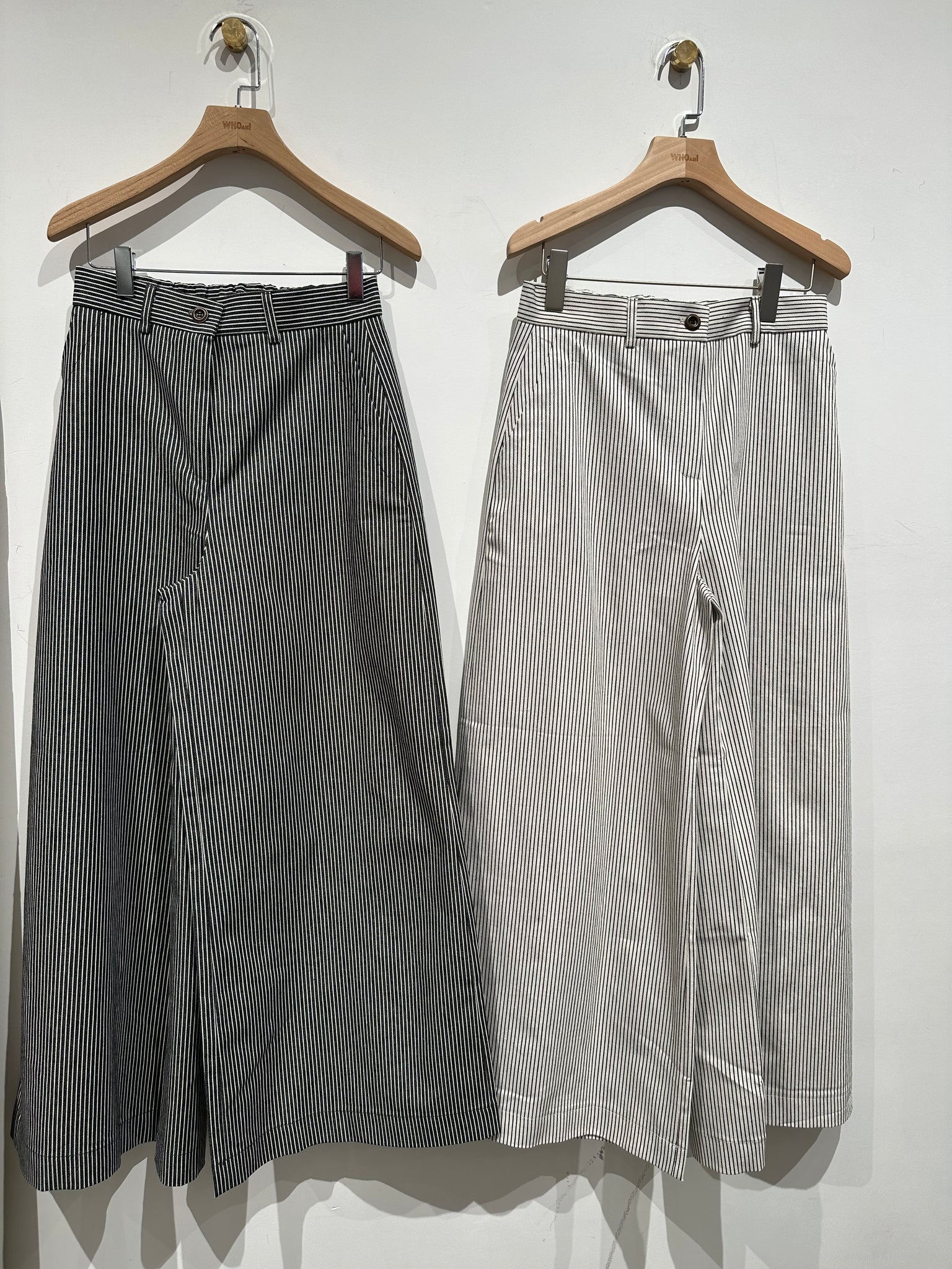 Summer Essential Stripe Wide Leg Pants